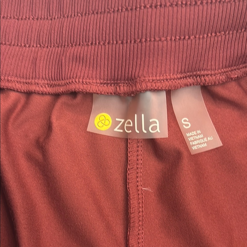 Zella, A Nordstrom Brand Live In Pocket Joggers in Burgandy Port Size S - Picture 9 of 10
